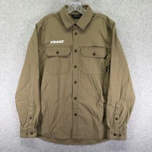 KUIU Shirt Mens M Brown Stretch Button Up Motive Long Sleeve Workgrade Hunting